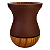 Cuia de Madeira Premium Marrom Chocolate Fosca - Imagem 1