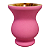 Cuia de Madeira Pônei Rosa Claro Fosca para Chimarrão - Imagem 1
