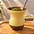 Cuia Bago Premium Amarelo Manteiga Fosca Madeira - Imagem 4