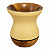 Cuia Bago Premium Amarelo Manteiga Fosca Madeira - Imagem 5