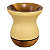 Cuia Bago Premium Amarelo Manteiga Fosca Madeira - Imagem 1