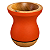Cuia Bago Premium Laranja Fosca Madeira para Chimarrão - Imagem 1