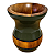 Cuia Bago Premium Verde Militar Madeira Chimarrão - Imagem 1
