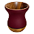Cuia Bago Premium Marsala Fosca Madeira para Chimarrão - Imagem 1