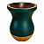 Cuia Bago Premium Verde Fosca Madeira para Chimarrão - Imagem 5