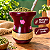 Cuia Bago Marsala com Flores Pintada à Mão Artesanal - Imagem 3