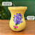 Cuia Bago Amarelo Manteiga Lavanda Pintada à Mão - Imagem 4