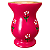 Cuia Pônei Pink com Flores Brancas Pintada à Mão - Imagem 1