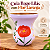 Cuia Bago Lilás Flor Laranja Pintada à Mão Artesanal - Imagem 2