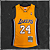 Jersey NBA Los Angeles Lakers Kobe Bryant #24 2008-09 Mitchell & Ness - Amarela - Imagem 1
