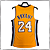 Jersey NBA Los Angeles Lakers Kobe Bryant #24 2008-09 Mitchell & Ness - Amarela - Imagem 7