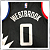 Jersey NBA Los Angeles Lakers Russell Westbrook #0 Swingman - Preta - Imagem 4