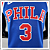 Jersey NBA Sixers Philadelphia 76ers Allen Iverson #3 Swingman - Azul - Imagem 2