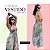 Vestido Longo Feminino Frente Única de Seda Indiana Estampado - Imagem 3