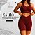 Conjunto Fitness Feminino Top + Short com Bolso Academia | Treino | Corrida Compressão - Imagem 1