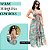 Vestido Longo Frente Única Feminino Indiano Estampado - Imagem 5