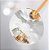 Lustre Pendente Rose Gold Folhas em Cristal D88XH60 - Imagem 2