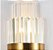 Arandela Dourada Cristal K9 Ø23x55H E14x2 - Imagem 3