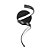 Arandela Worm Preta Led 10w 3000k - Imagem 1