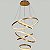 Pendente Redondo Moderno Dourado  3000k 140w Bivolt Φ40×Φ60×Φ60×Φ80xΦ100CM - Imagem 1