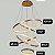 Pendente Redondo Moderno Dourado  3000k 140w Bivolt Φ40×Φ60×Φ60×Φ80xΦ100CM - Imagem 2