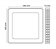 Plafon de Sobrepor LED  Quadrado Efeito Céu Estrelado e Moldura Espelhada 3000K 24W Bivolt 40x40x7,5cm Acrílico Transparente - Imagem 4