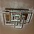 Plafon Cristal 80x80 Cromado - Imagem 2
