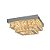 Plafon Cristal 30X30 - 3 Cores 30W Cromado - Imagem 1