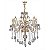 Lustre de Cristal Dourado 5 Braços 50 cm - Imagem 1