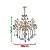 Lustre de Cristal Dourado 5 Braços 50 cm - Imagem 3