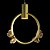 Pendente Papilio Borboletas Ouro Fosco Led 36W - Imagem 3