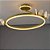 Plafon Palito Borboletas Ouro Fosco Led 68W 2700K - Imagem 2