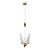 Pendente de Borboleta Dourado 6W 3000K - Imagem 2