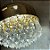 Pendente Luxo Dourado Led com Cristais - Imagem 3