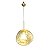 PENDENTE STONE METAL + VIDRO DOURADO - Imagem 1