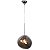 Pendente Stone Metal + Vidro Fume - Imagem 1