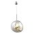 Pendente Stone Metal + Vidro Cromado - Imagem 1