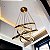 Lustre de 6 Aaros Dourado 3M de Cabo - Imagem 3