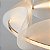Pendente Lustre Led Teski Branco com Dourado 85 CM 40W 3000L - Imagem 4