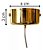 Luminária Pendente Dourado Led Tricolor Bivolt  40cm - Imagem 3