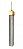 Luminária Pendente Dourado Led Tricolor Bivolt  40cm - Imagem 2