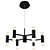Pendente Lustre Genova Preto4000K - Imagem 1