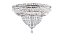 Plafon Lustre de Cristal Cromado 12xE14 Ø60cm - Imagem 1