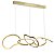 Pendente Led Tiffel Arcos Dourados 3000K 75W 120CM - Imagem 1