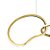Pendente Led Tiffel Arcos Dourados 3000K 75W 120CM - Imagem 2