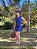 Saia shorts | Pink BT (azul marinho) - Imagem 1