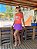 Regata Pink BT Laranja Neon - Imagem 1