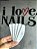 MINI LIXA I LOVE NAILS 100/180 - MODELO:5 POR 10 QUADRADO - Imagem 1