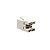 Keystone RJ45 com 8 vias CAT.6 - 8P8C - T568 A/B BRANCO - Imagem 2