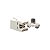 Keystone RJ45 com 8 vias CAT.6 - 8P8C - T568 A/B BRANCO - Imagem 6